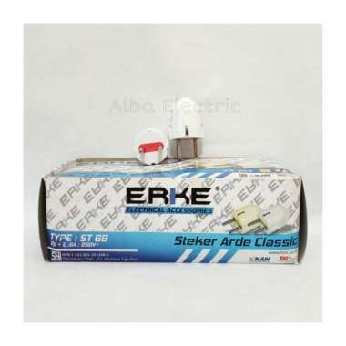 Steker Arde Clasic Erke / Colokan Bulat SNI / Adaptor Kepala bulat