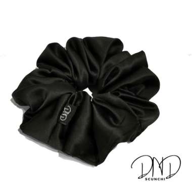 Ikat Rambut Karet Scrunchie Korea Hijab Korean Cepol Black Pearl