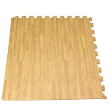 Arthome 60x60x1.5 Cm Set 4 Pcs Karpet Puzzle Eva Foam Motif Kayu