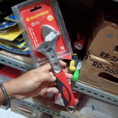 Kunci Inggris 10"Inchi Gagang Karet Maxpower Japan