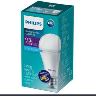 PHILIPS Lampu Emergency LED Bulb Rechargeable 9 Watt