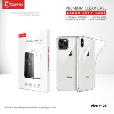 Vivo Y12s - Copper Softcase Bening / Clear