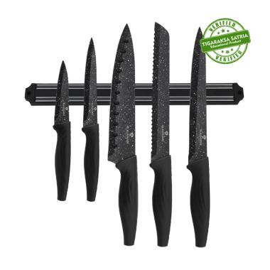 Makassar - Blaumann Knife Set with Magnetic Hanger Hitam
