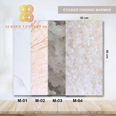 STIKER DINDING MOTIF MARMER GRANIT PREMIUM 30x60 M-01