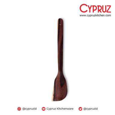 Spatula Sutil Sodet Turner Tahan Panas Kayu Sonokeling Lancip