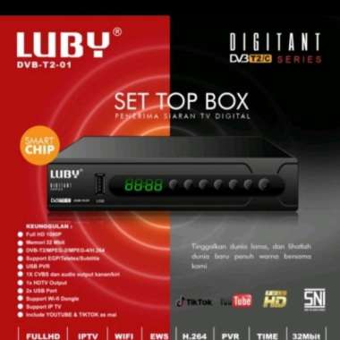LUBY STB DVB T2-01 new stb receiver tv stb digital support wifi dongle