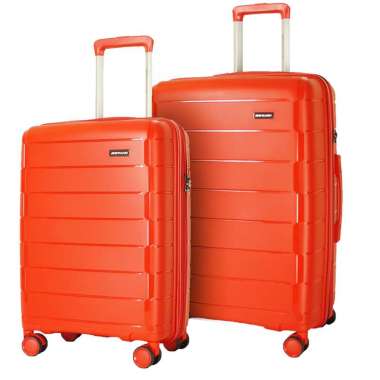 Navy Club Koper Set Hardcase Elcano - Fiber PP 4 Roda Putar TSA Lock - Size 20+24 Inch red