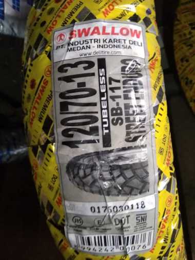 Paketan Ban SWALLOW 120/70-13 & 150/70-13 SB 117 TUBELESS BAN DEPAN BELAKANG NMAX MATIC