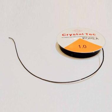 Crystal Tec Korea Tali Benang Karet [4.5 m x 1 mm] Hitam