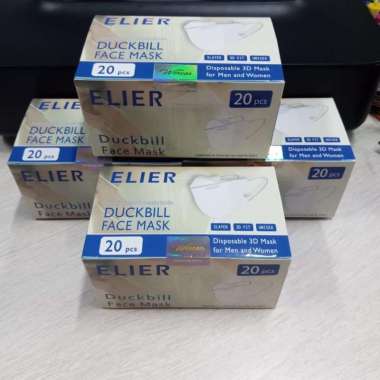Masker Duckbill ELIER BOSON 3ply isi 20 Pcs Premium Duckbill