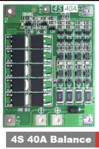 Kit Modul Proteksi Baterai 40A 4S BMS 18650