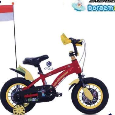 Sepeda BMX Anak Laki Laki Emerson 12 16 18 INCH merah