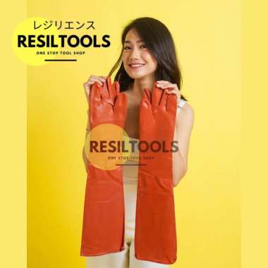 Sarung Tangan Karet Sampai Bahu 65 cm Safety Glove Pelindung Tangan