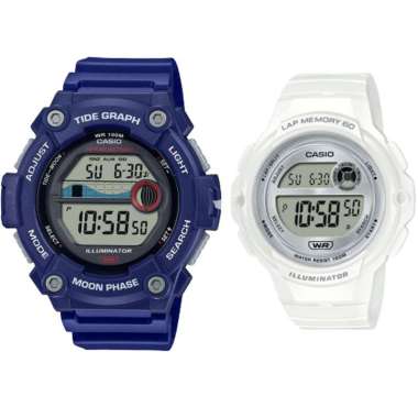 JAM TANGAN COUPLE ORIGINAL CASIO WS 1300H 2A WITH CASIO LWS 1200H 7A1VDF JAM COUPLE ORIGINAL CASIO W