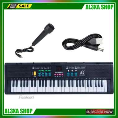 Piano Keyboard Multifungsi Portable Dgn Mikrofon Belajar