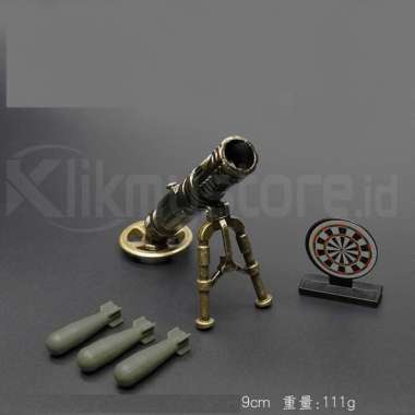 Meriam Mortir Mainan Besi Anak Tembak Pelontar Peluru Cannon Mortar Pursuit