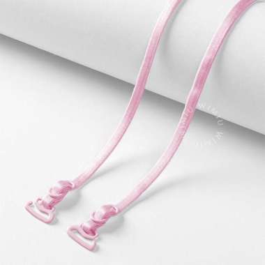 Wimiu Tali BH Polos Tali Bra Strap Tali Spaghetti Bahan Kain 0000013 Pink