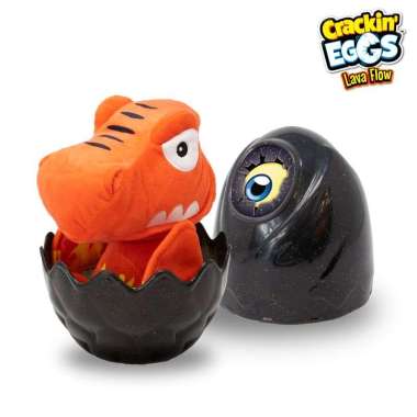 Crakin Eggs Dino Lava Flame - Mainan Telur Boneka Dinosaurus