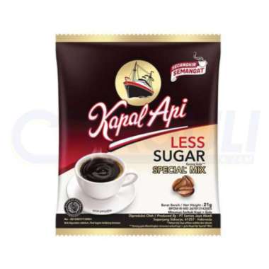 KAPAL API KOPI BUBUK SPECIAL MIX LESS SUGAR 21gr