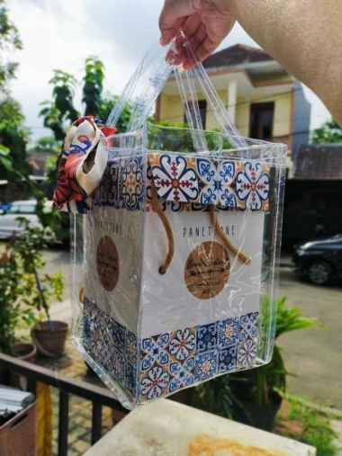 Hampers Souvenir Mika /tas polos mika /Tas Goodie Bag Polos Transparan