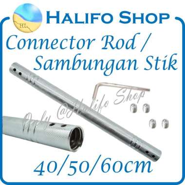 [CHROME IRON] Sambungan Stik Connector Rod Bar Stick Barbell Dumbell 60cm