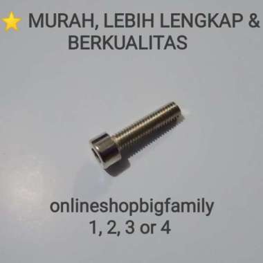 BAUT L M5X20 (DRAT 8, PANJANG 2 CM)