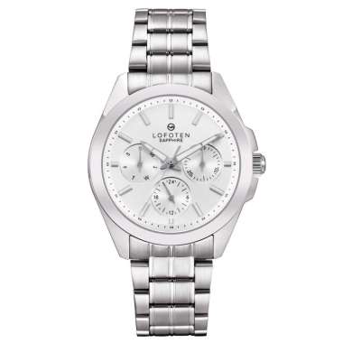 Jam Tangan Wanita Lofoten 2319 Fashion Formal Kasual Cewek Chrono Aktif Rantai Stainles Steel Sapphi