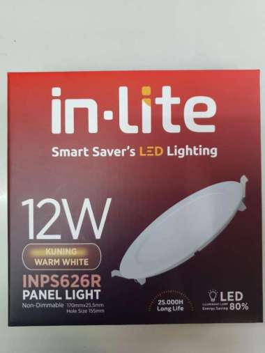 Downlight Panel Inboe 12w Inlite / Bulat