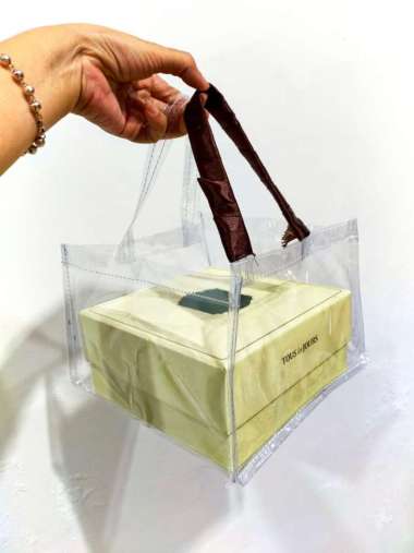 Tas sembako murah / tas hampers paket sembako / tas bening transparant 22X22X15