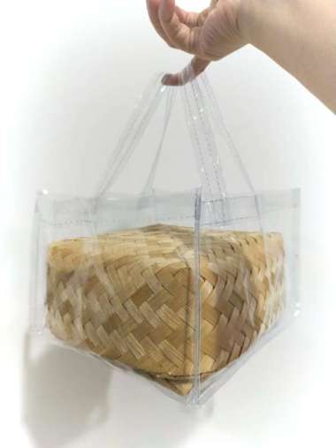 Tas sembako murah / tas hampers paket sembako / tas bening transparant 24X24X15
