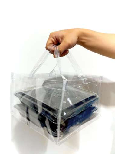 Tas sembako murah / tas hampers paket sembako / tas bening transparant 27X27X15