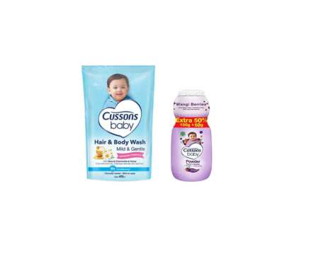 CUSSONS BABY HAIR & BODY WASH 400 ML MILD & GENTLE