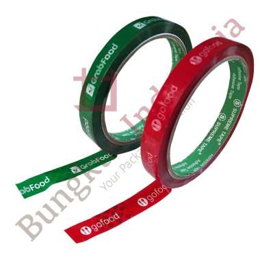 LAKBAN / ISOLASI / SOLATIP GOFOOD 12MM X 50Yard Solasi Packing Go Food Gofood
