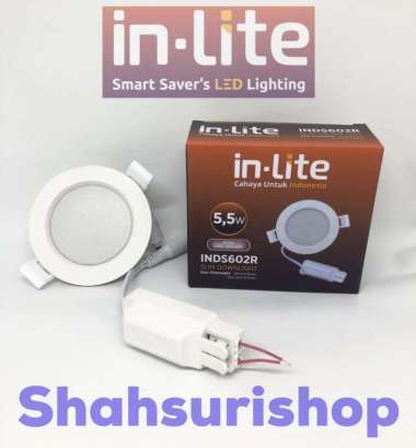 LAMPU DOWNLIGHT PANEL LED IN-LITE 5,5W 5,5 W WATT INDS 602 R 85x31 MM Kuning