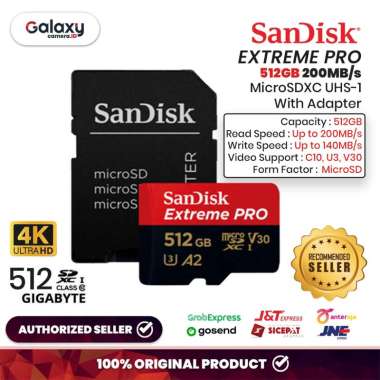 Sandisk MicroSD Extreme Pro 512GB 200MB/s Memory Card Original