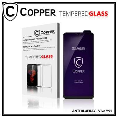 Copper Indonesia Blueray Premium Screen Protector for Vivo Y93 [Full Glue] Vivo Y93 BLACK