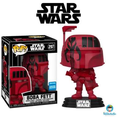 Funko POP! Star Wars - Boba Fett Futura Red with Protector Mainan Anak [WonderCon]