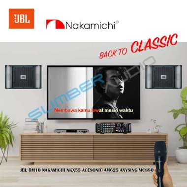 JBL Karaoke Package 10" Speaker RM10 II Player NKX55 + MC880 + AM625