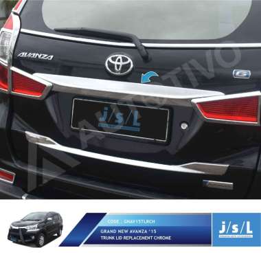 JSL Lis Bagasi Pintu Belakang Grand All New Avanza Trunk Lid Model Replacement CHROME