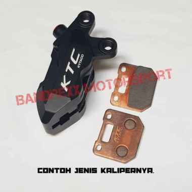 KTC 4 Piston Kecil Sintered Kampas Rem Motor BLACK