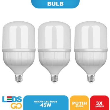 OSRAM Lampu Bohlam LED [45 Watt/ Putih/ Isi 3] PUTIH