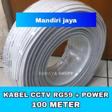 KABEL CCTV RG59 + POWER 100 METER BAGUS