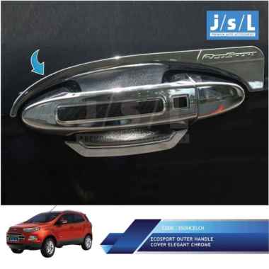JSL Mangkok Pintu Ford EcoSport Outer Handle Cover Elegant CHROME