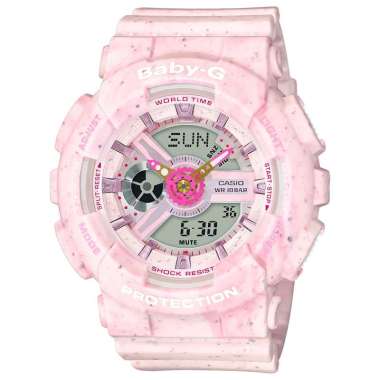 CASIO BA-110PI Baby-G Digital Analog Watch Wanita [Original] SOFT PINK