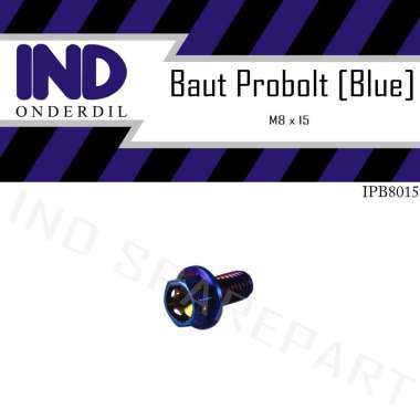 IND Baut Probolt Tutup Oli Gardan Motor for Beat-FI/ F1/ eSP/ Street/ Pop - Biru
