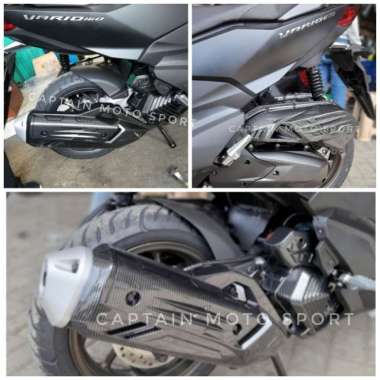 CARBON CARBON NEMO ORIGINAL HONDA VARIO 160 NEW COVER HAWA KNALPOT DLL warna COVER RADIATOR