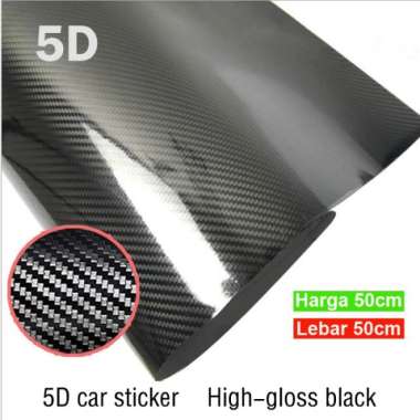 Stiker Skotlet Karbon 5D 6D Carbon Fiber Cutting Sticker Decal Motor ukuran Carbon 5D