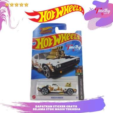 Hot Wheels Rodger Dodger Putih Gold Cap Engine Timothy Diecast