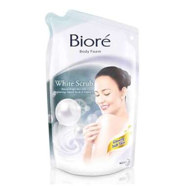 Promo Harga Biore Body Foam Bright White Scrub 450 ml - Blibli