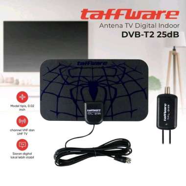 Taffware Antena TV Digital DVB-T2 25dB Spider Pattern Signal Booster - TFL-D139 MULTY COLOUR